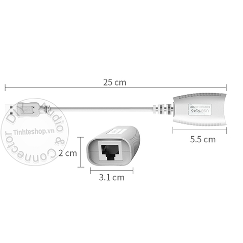 Kéo dài USB qua LAN 50 mét MT-VIKI MT-150FT - USB extend to RJ45