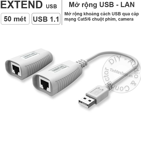 Kéo dài USB qua LAN 50 mét MT-VIKI MT-150FT - USB extend to RJ45
