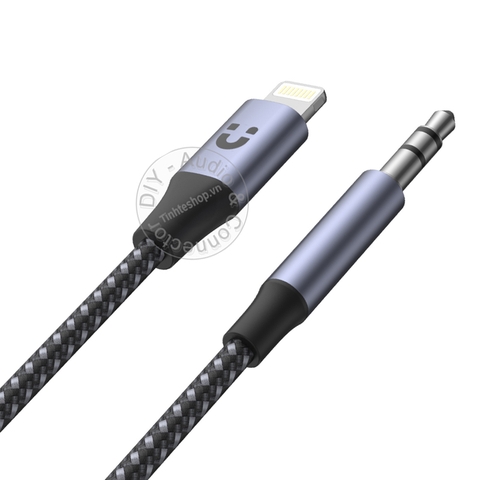 Cáp từ iPhone iPad sang 3.5mm 1 mét Unitek M1209A - Lighthtning to AUX DAC 16bit 48KHz cable