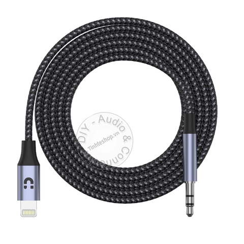 Cáp từ iPhone iPad sang 3.5mm 1 mét Unitek M1209A - Lighthtning to AUX DAC 16bit 48KHz cable