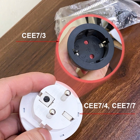 Mặt cắm ổ điện đa năng - Converts universal power outlets from various continents to EU CEE7/4 CEE7/7.