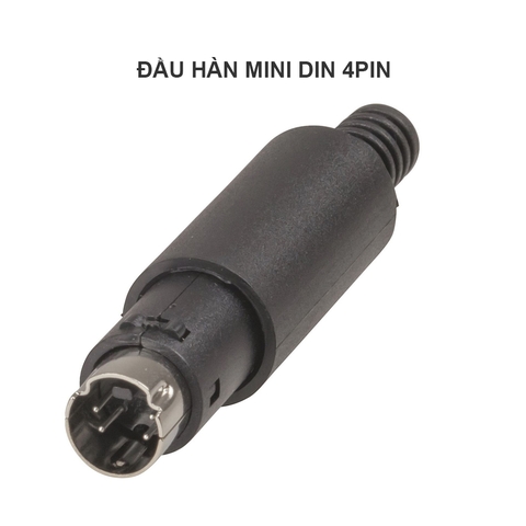 Đầu hàn mini DIN 4pin đực - MD4P male jack plug