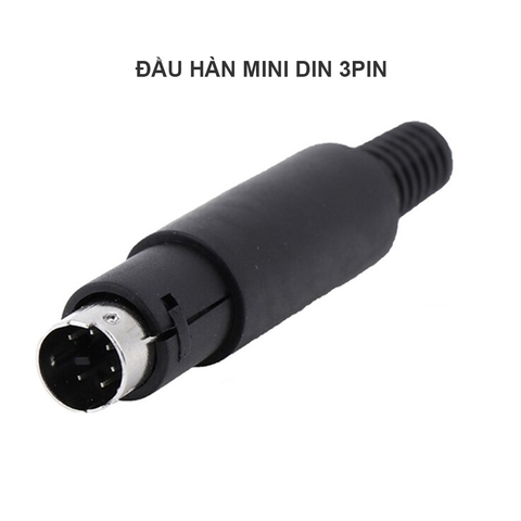 Chân jack 6pin mini DIN đực - 6-pin male mini DIN solder plug for PS2 Camera Logitech interface