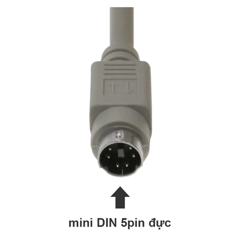 PS/2 to AT Keyboard Adapter (Mini Din 6 Male to Din 5 Female)