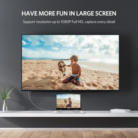 Cáp Mini displayport sang HDMI 1080P Ugreen MD101 - Thunderbolt 2 to HDMI cable full HD 1080p