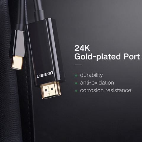 Cáp Mini displayport ra HDMI 4K Ugreen MD101 - Thunderbolt 2 to HDMI cable 4K@30Hz