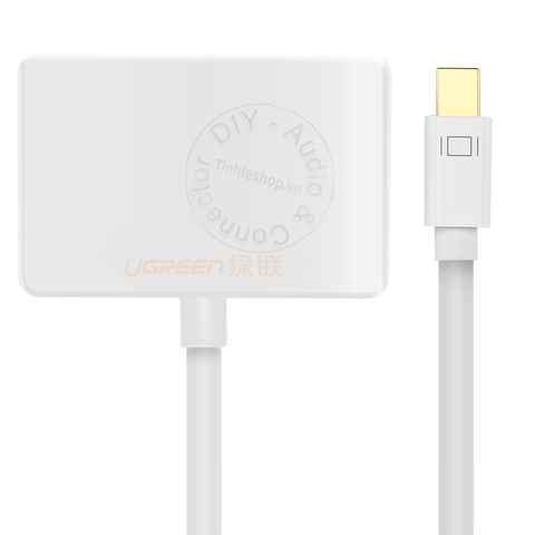 Dây chuyển Thunderbolt 2 ra HDMI + VGA Ugreen MD108 10439 - Mini displayport to VGA HDMI