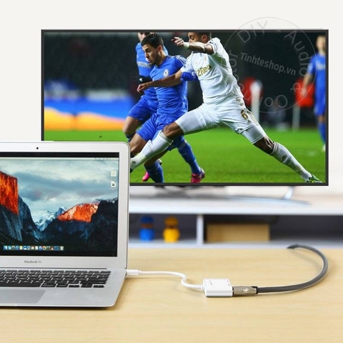 Bộ chuyển Mini displayport ra VGA và HDMI 1080P Ugreen MD108 10427 - Thunderbolt 2 to HDMI + VGA