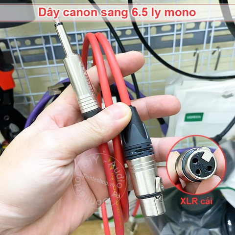 Dây micro thu âm chuyên nghiệp canon sang 6ly Mogami 2549 - Professional recording cable 6.35mm to XLR female