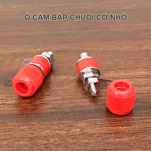 Ổ cắm bắp chuố đen đỏ 4mm 1 chiếc - Industrial banana plug