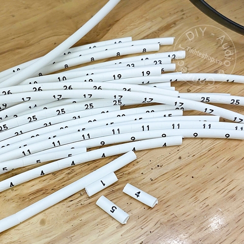 Số đánh dấu Dây mạng Dây điện -  Ống co nhiệt đã in số từ 2mm đến 6.5mm