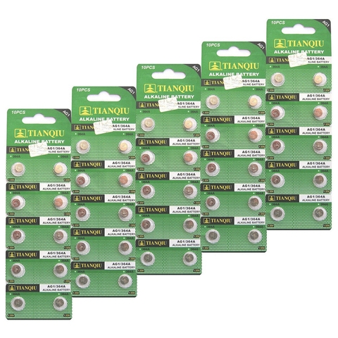 PIN AG1 LR621H 364AAG SG1 SR60 LR60 164 364 LR621 SR621 1175SO Tiaqiu 1.55V- 1 vỉ 10 viên