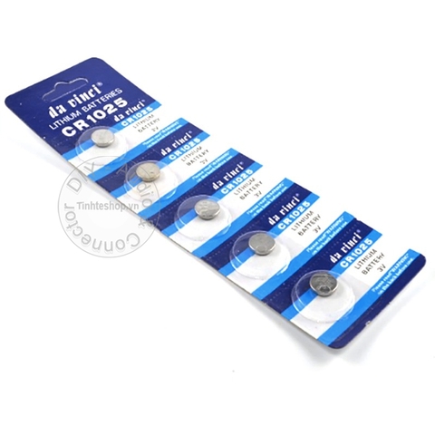 Pin cúc áo CR1025, Pin lithium 1025 3V 1 vỉ 5 viên - Lithium battery CR1025 BR1025 LM102
