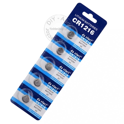 Pin CR1216 3V Davinci, Pin lithium 1216 1 vỉ 5 viên - CR1216 cell coin lithium battery
