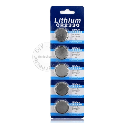 Pin lithium CR2330 Pin điều khiển từ xa 2330 TE 1 vỉ 5 viên - CR2330 BL2330 DL2330 lithium battery