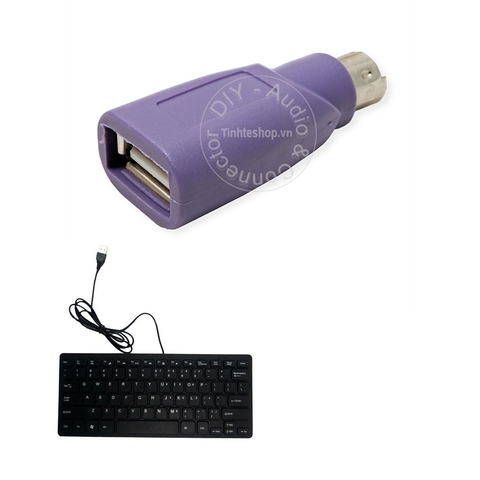 Đầu đổi PS2 sang USB cho bàn phím - PS2 to USB female keyboard