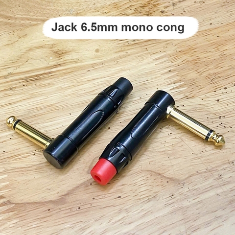 Jack 6 ly stereo 2 vạch cho bạn tự làm cáp âm thanh cho Loa kiểm âm Mixer DAC - 6.35mm 3-pole TRS audio plug