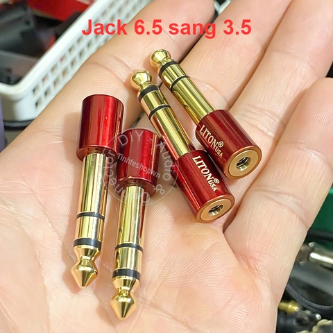 Giắc 6 ly sang 3.5 chất lượng 1 chiếc - 6.5mm stereo male to 3.5mm female