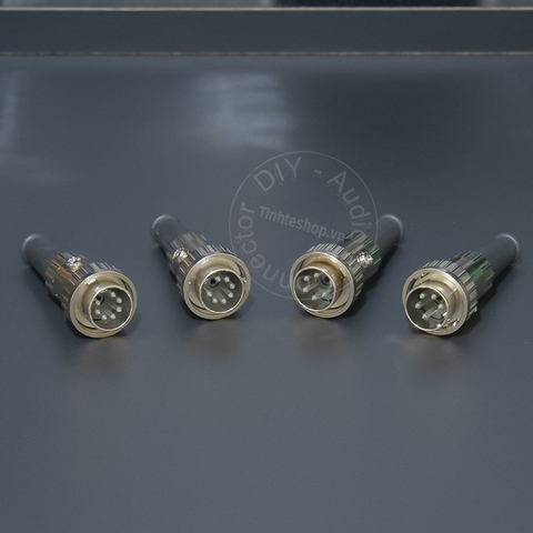 Jack DIN 7pin văn ren cho âm ly Châu Âu - 7-pin audio plug for European amplifier
