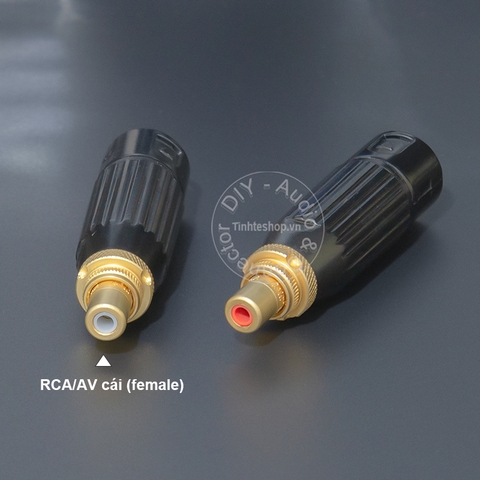 Giác canon ra hoa sen lõi đồng mạ bạc DIY 2 chiếc - 2pcs XLR male to female AV jack diy silver plated copper wire