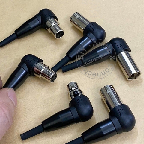 Jack mini XLR đực vuông góc - 90 degree mini XLR audio plug