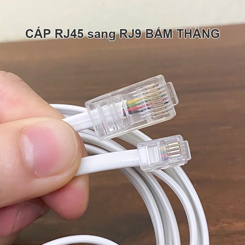 Cáp RJ9 RJ22 RJ10 sang RJ45 cho dòng tai nghe DW SD hoặc 1 số loại điện thoại để bàn