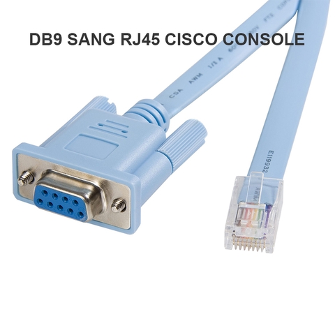Cáp điều khiển RS232 sang RJ45 console gỡ lỗi cho router Cisco 600, 800, 1600 và 1700