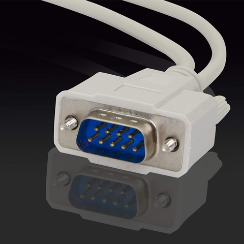DB9 Y Splitter Cable DB9 9 Pin 1 Male to 2 Female Rs232 Serial Splitter Adapter Straight-Through Cable