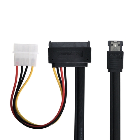 Cáp SATA sang eSATA cho ổ HDD 2.5 3.5'' DVD 5.25'' có cấp nguồn ngoài IDE 12V - eSATA to SATA cable for HDD 2.5/3.5'' with IDE 12V