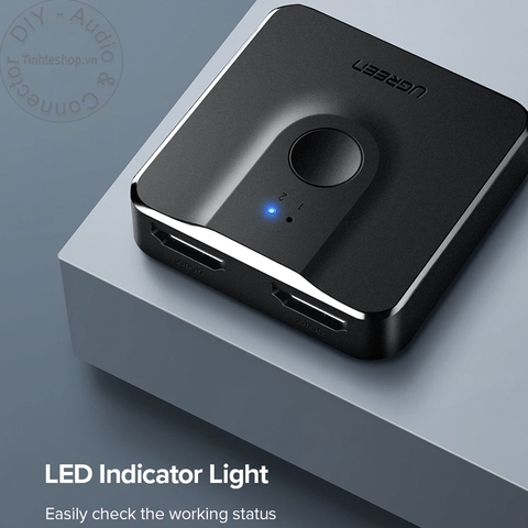 Switch HDMI 2 vào 1 4K Ugreen CM217 50966 - 2 port HDMI switch and splitter 4K@30Hz