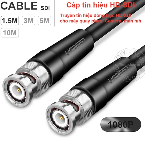 Cáp đồng trục số SDI HD-SDI Ugreen SP103 1.5 đến 10 mét - SDI HD-SDI cable 1080P