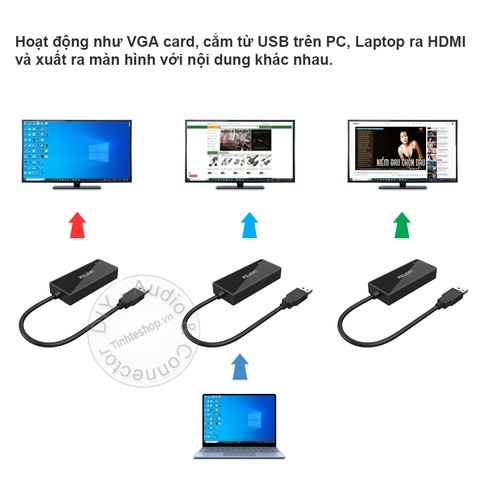 USB 3.0 sang HDMI 2K Unitek Y-3702 - USB 3.0 to HDMI 1080P Full HD Adapter