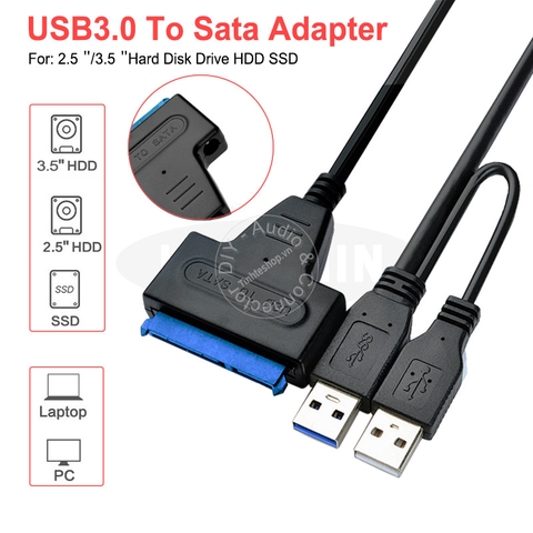 Cáp USB 3.0 sang SATA 2.5 3.5'' - SATA sang USB 3.0