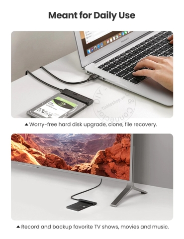 USB 3.0 sang SATA 2.5 Ugreen 70609 - USB A 3.0 to 2.5 inches SATA converter