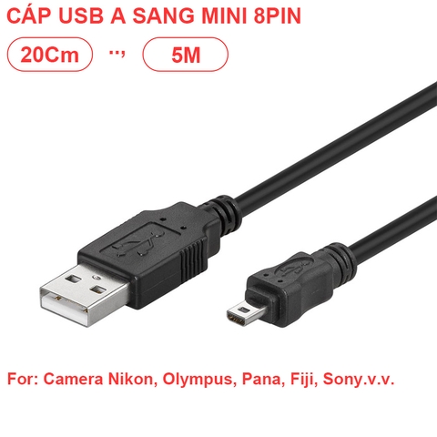 Cáp USB sang Mini USB 8pin cho Camera Nikon Coolpix D750 D3200