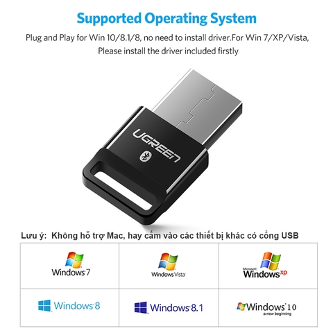 USB bluetooth 4.0 aptX Ugreen US192 - USB bluetooth 4.0 receiver adapter