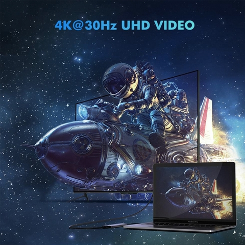 Bộ chia USB-C ra 3 cổng USB 3.0 HDMI 4K USB-C PD 100W Ugreen 50209