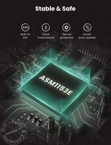 USB C sang SATA 2.5 Ugreen 70610 - USB type-C to SATA 2.5 inches support 10TB