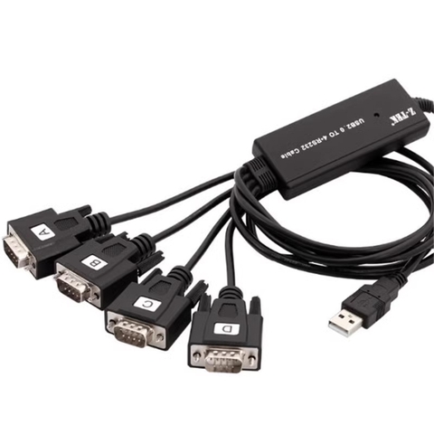 Cáp chuyển USB sang 4 RS232 FTDI chipset Z-Tek ZE-552A