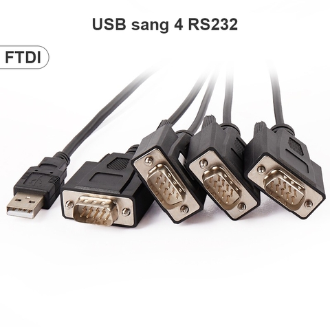 Cáp chuyển USB sang 4 RS232 FTDI chipset Z-Tek ZE-552A