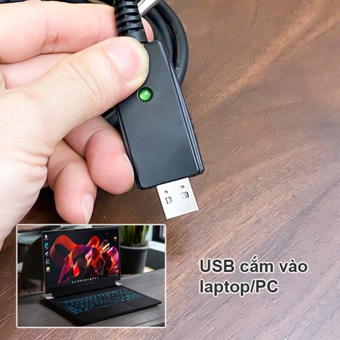 Dây thu âm từ Đàn ghita  Đàn organ Mixer Nhạc cụ vào Máy tính - Convert USB to 6.5mm audio recording to your computer.