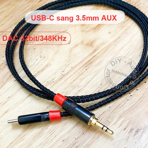 Cáp USB C sang 3.5 AUX cho tai nghe DAC 32bit 384KHz Mogami 2944