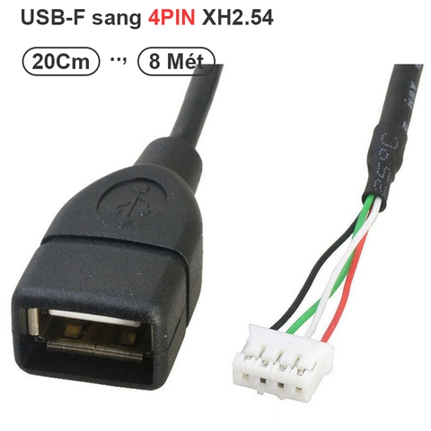 XH2.54 Motherboard Female Header Terminal to USB Cable Adapter