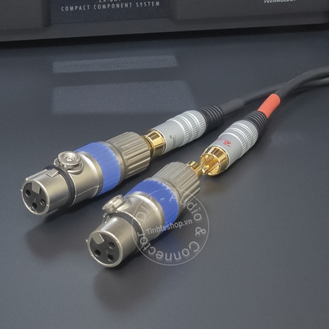 Rắc canon cái ra hoa sen DIY 2 chiếc - XLR female to RCA adapter