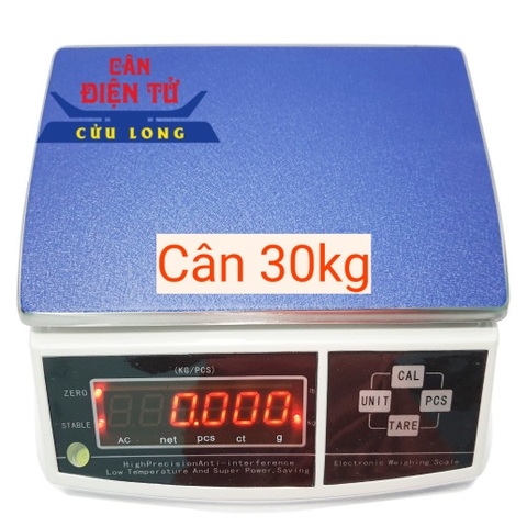 CÂN TRỌNG LƯỢNG 30KG X 1G