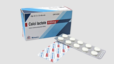 Calci lactate 650mg H/100V
