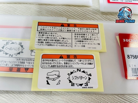 Tem thông số bình xăng 02