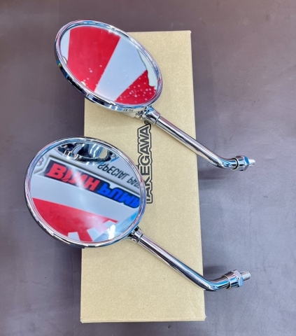 Kính chiếu hậu Takegawa tròn màu xi