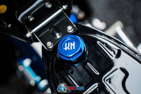 Nắp xăng KN màu xanh dương