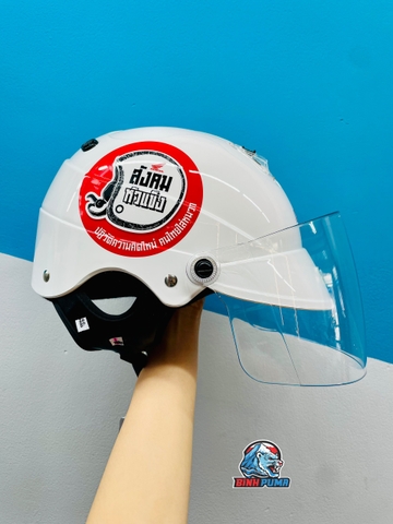 Nón bảo hiểm H2C trắng